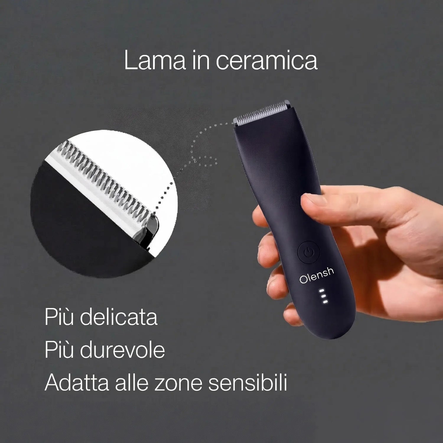 OLENSH™ — Il tagliapeli intimo per le zone sensibili maschili: niente più stress, zero tagli Olensh Italie